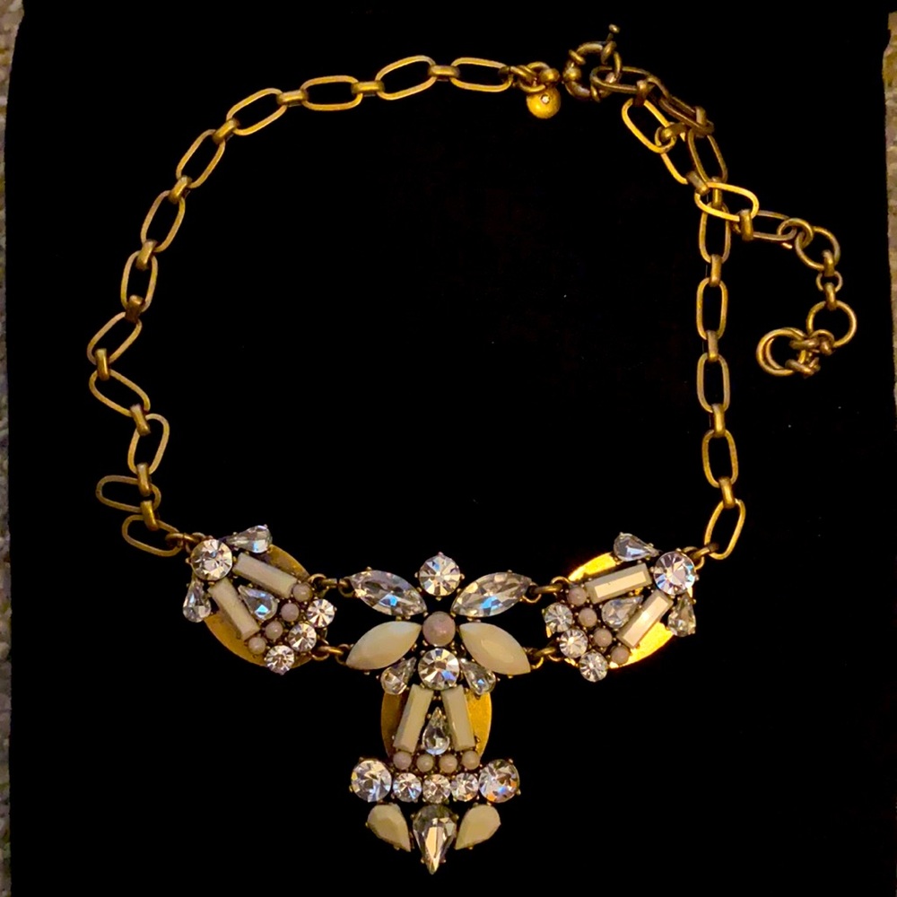 J Crew gold bib necklace